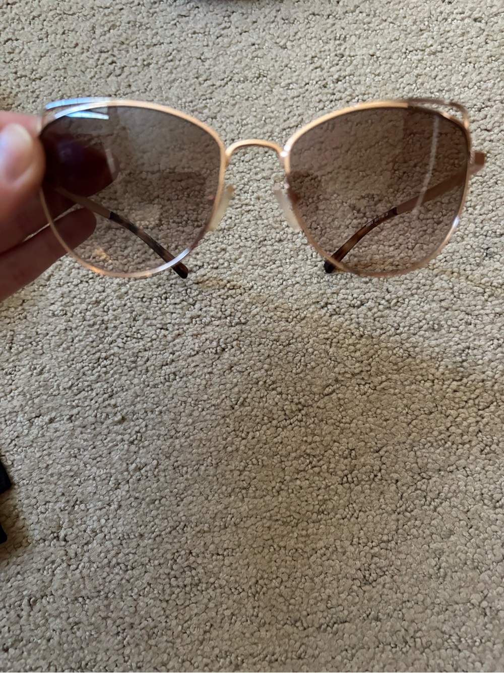 Michael Kors Women's Rose Gold Frame Sunglasses with Brown Gradient Lenses